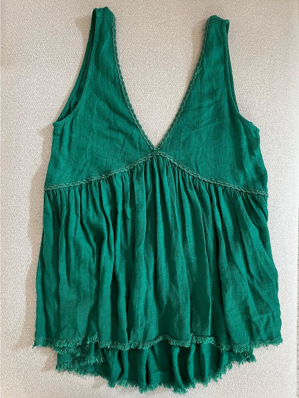Women’s Umgee sleeveless tank top blouse bright green / size Small /NEW